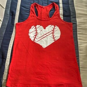 Baseball razor back shirt